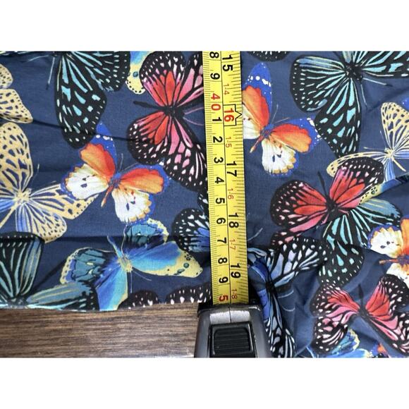 Johnny Was Dress Size L Butterfly Papillon Tiered Smock Tassel Cotton Boho Slip - Picture 7 of 8